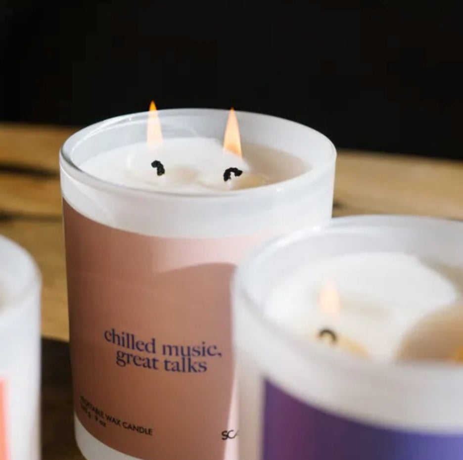 Bougie parfumée « Great Talks » avec la playlist spotify