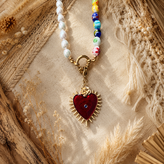 Collier cœur Bohème