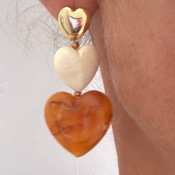 Boucles d’oreilles Cœur d’Oasis