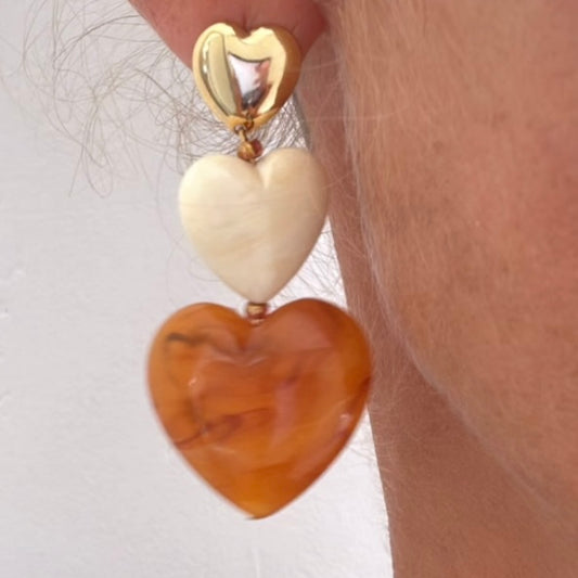 Boucles d’oreilles Cœur d’Oasis