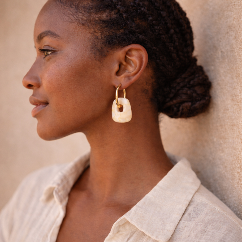 Boucles d'oreilles acier inoxydable Terra Bella