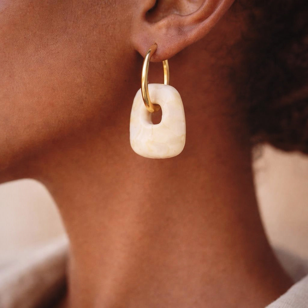 Boucles d'oreilles acier inoxydable Terra Bella