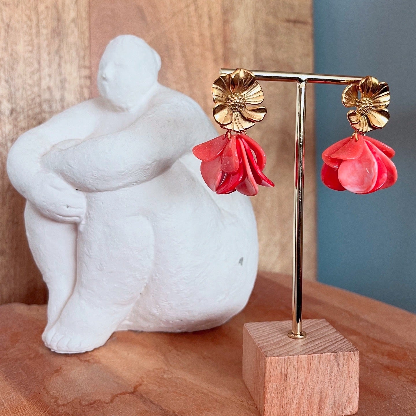 Boucles d’oreilles fleurs de sable