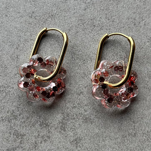 Boucles d’oreilles Flower Glitter