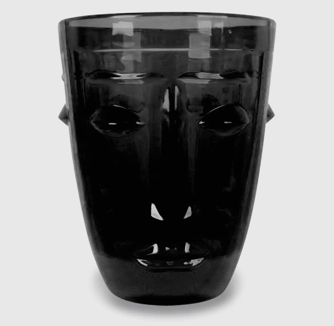 Lot de 2 Verres gobelet visage noir