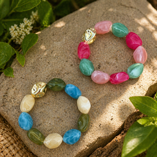 Bracelet Lagune perles colorées