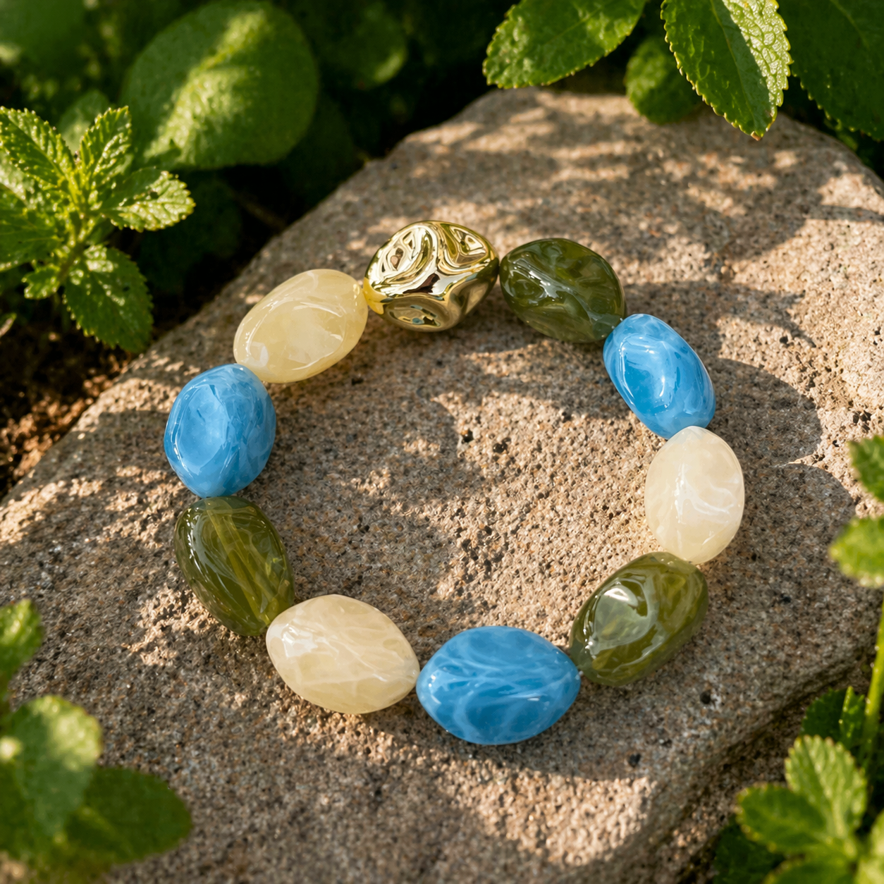 Bracelet Lagune perles colorées