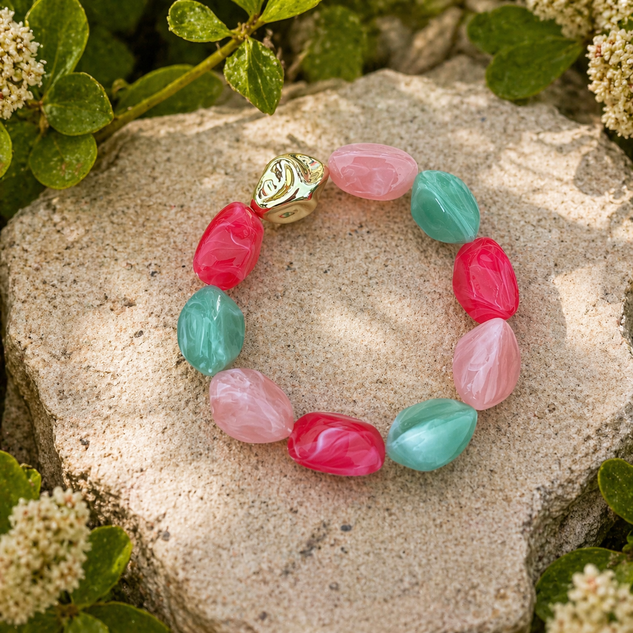 Bracelet Lagune perles colorées