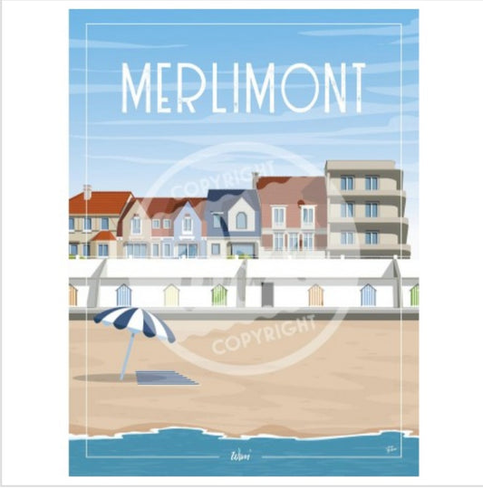 Affiche Merlimont 30x40cm