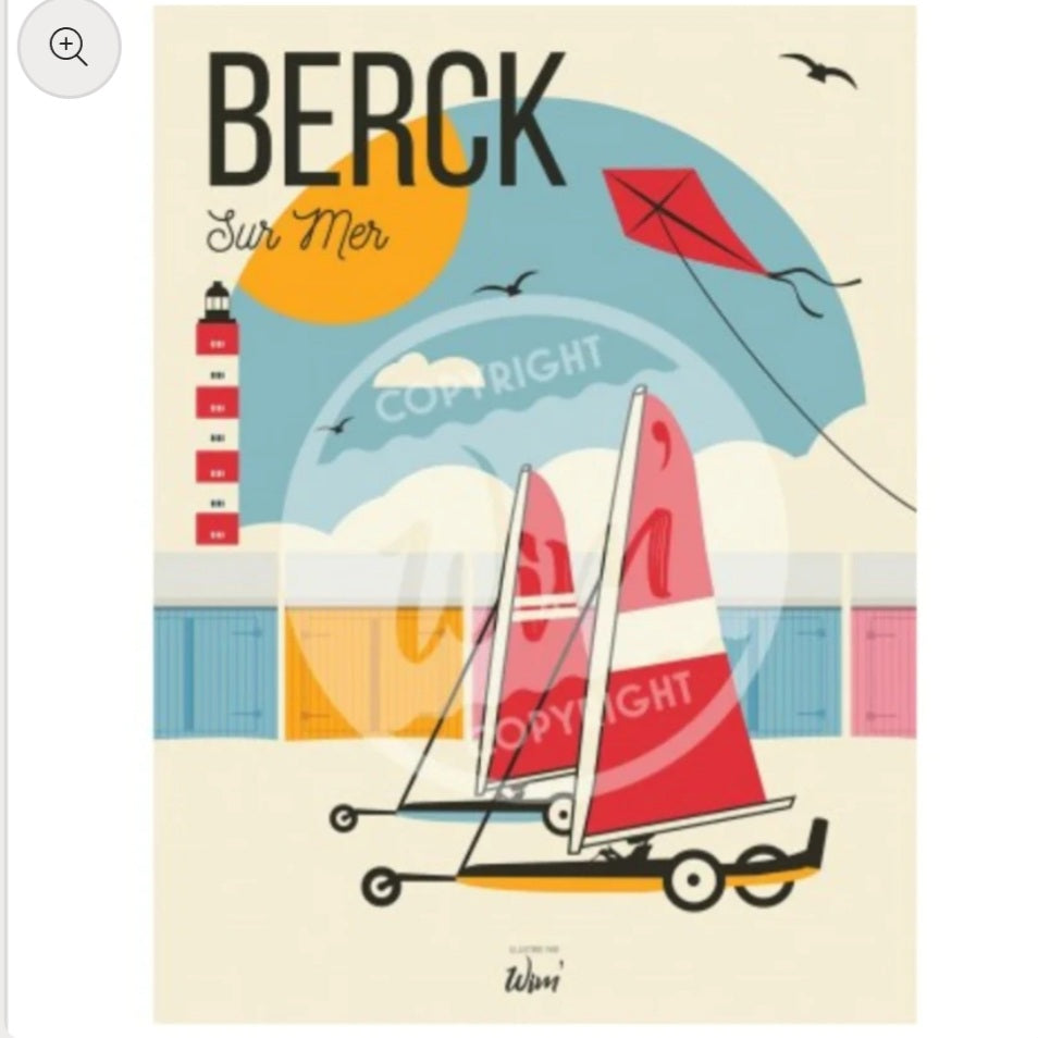 Affiche Berck sur Mer 30x40cm