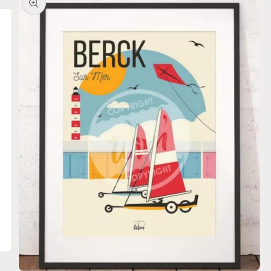 Affiche Berck sur Mer 30x40cm
